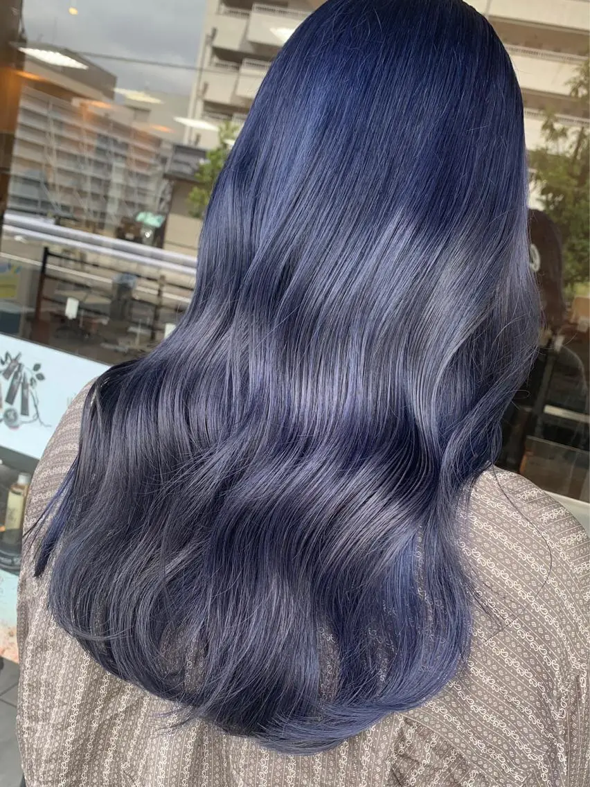 ロング カット ヘアカラー レイヤー/艶髪カラー 森本くるみのヘアスタイル