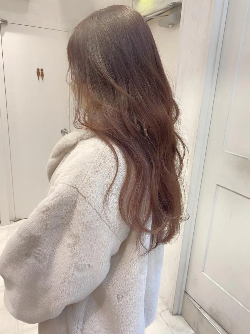 ロング カラー ベージュカラー ピンクカラー ピンクベージュ 🌟アレンジが似合う カラー🌟Rumiのヘアスタイル