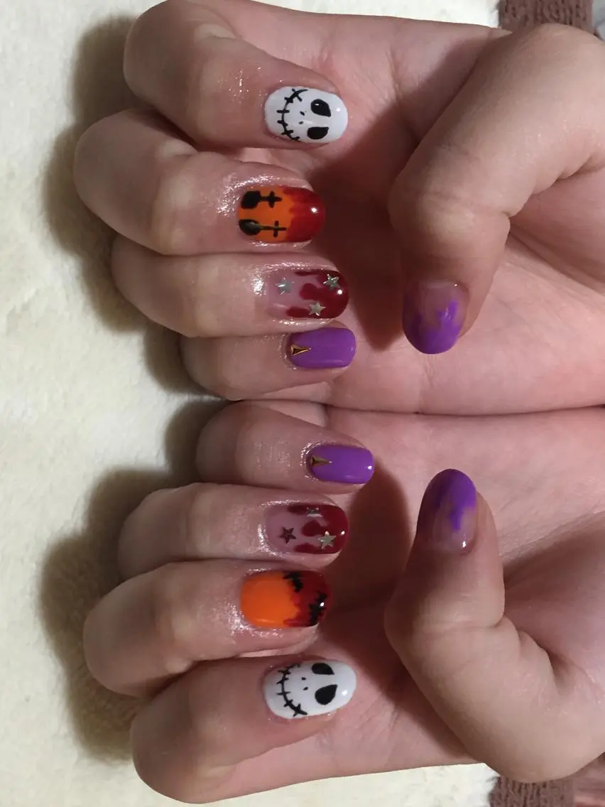 ネイル ハロウィン MyurioNail みわこのネイルデザイン