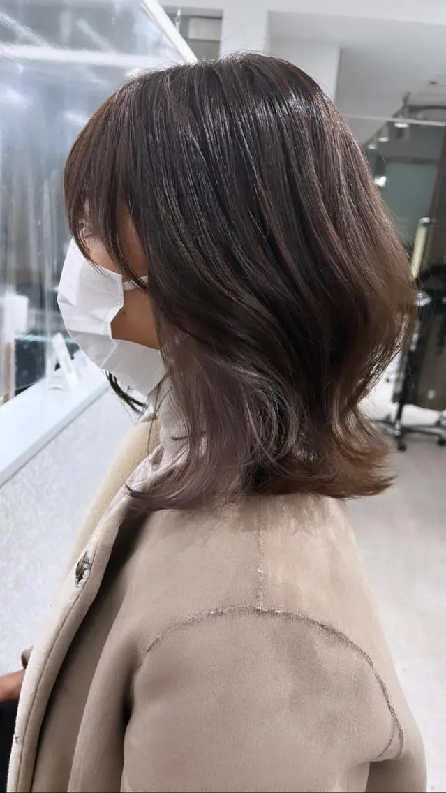 カラー カット ヘアカラー トリートメント レイヤーカット 早崎太生のヘアスタイル