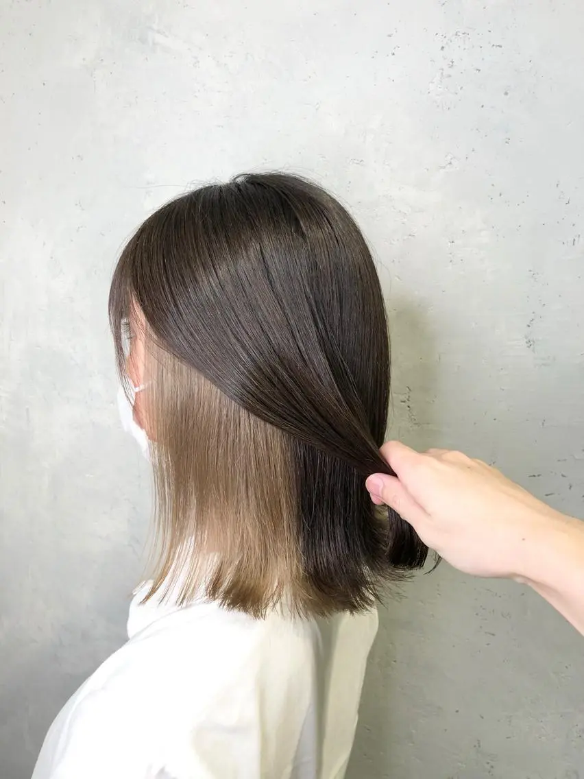 ミディアム カラー ヘアアレンジ インナーカラー屋さん 🫧伊藤拓実のヘアスタイル