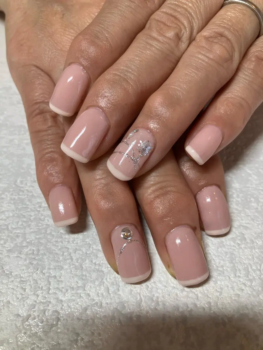 ネイル ピンク ハンドネイル m'sNail 福岡西区 ネイルのネイルデザイン