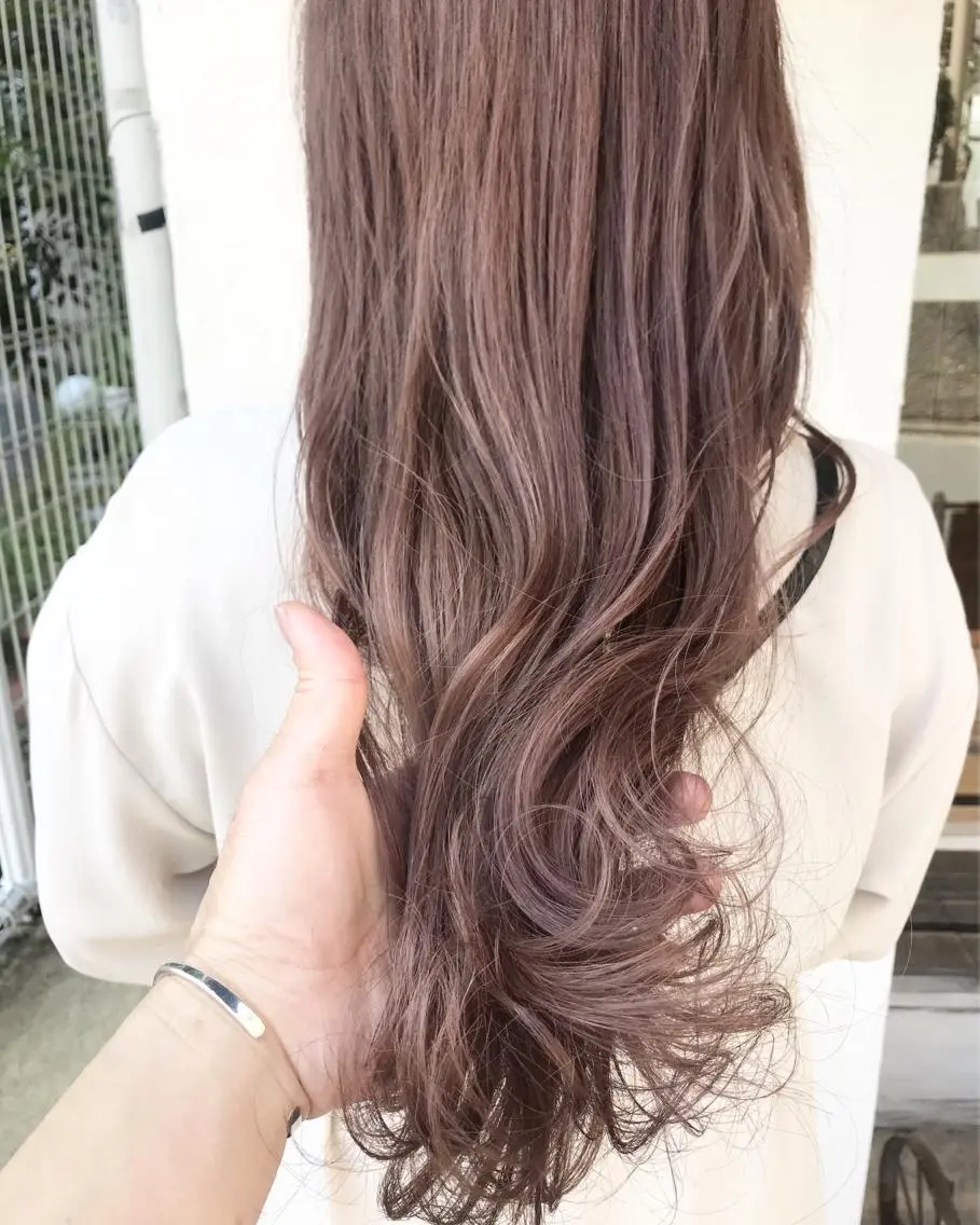 セミロング ヘアカラー トリートメント Musiiik hairのヘアスタイル