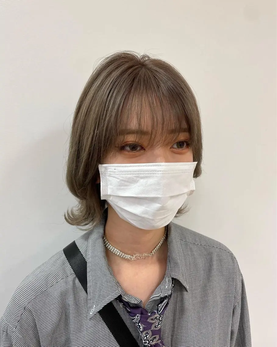 ミディアム カラー カット ヘアカラー ヘッドスパ ヘアセット モデル様募集中 /REIRIのヘアスタイル