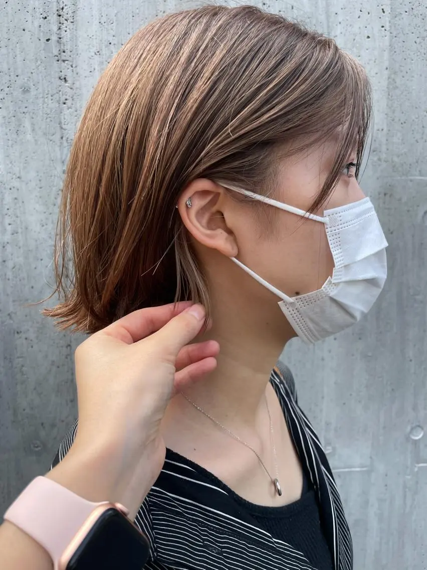 ショート カット トリートメント minatsu 東京の技術を京都でのヘアスタイル