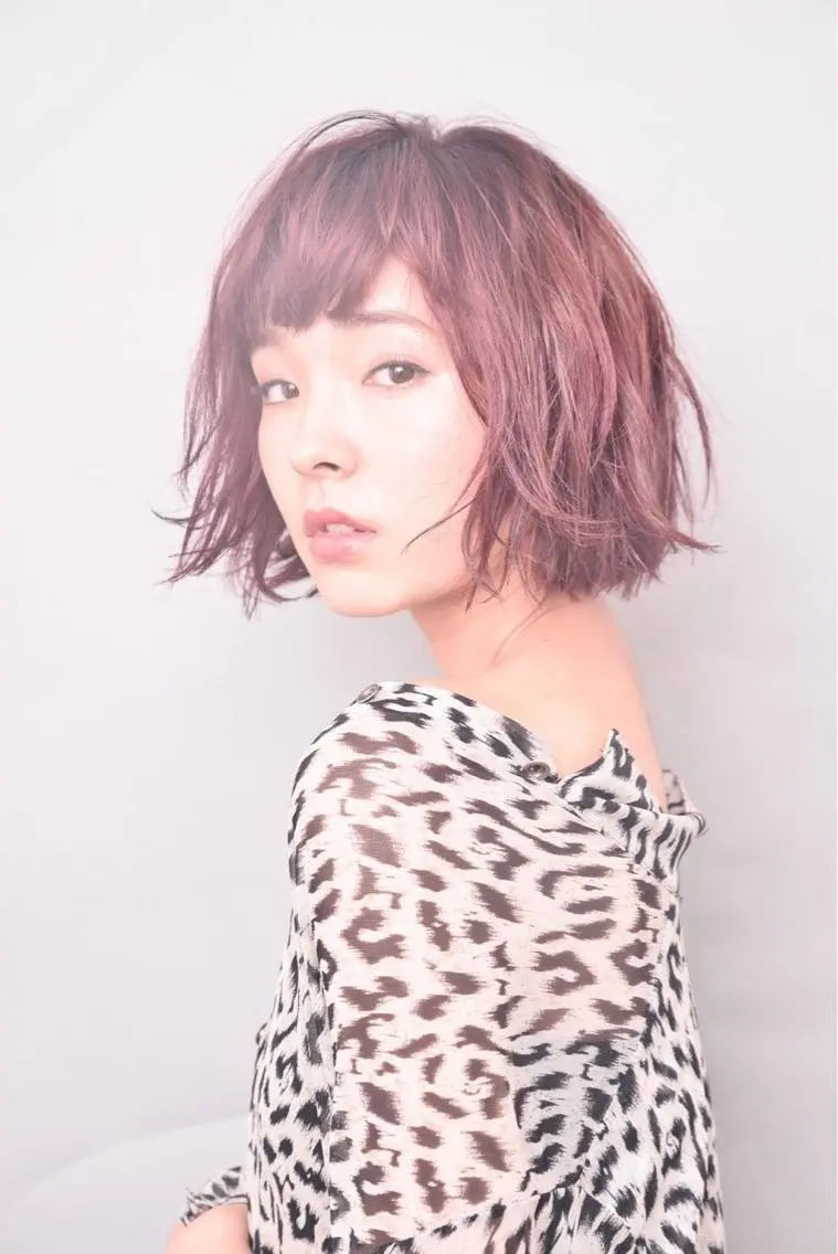 ミディアム カラー パーマ ヘアアレンジ メンズ キッズ ネイル マツエク・マツパ EnBlesS西宮 マンツーマン神道有基のヘアスタイル