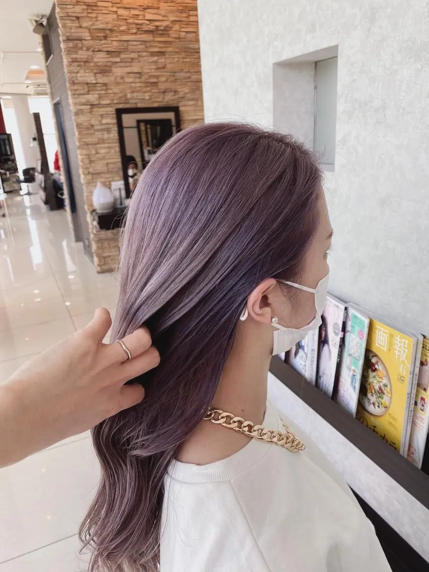 ロング カット ヘアカラー トリートメント 浦口友華 ♡  暖色系カラーのヘアスタイル