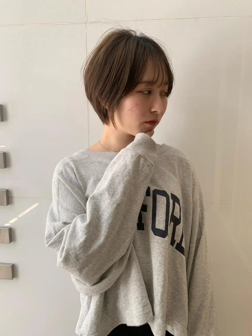 ショート カラー ショートヘア カット ヘアカラー トリートメント 石川直樹 似合わせカット✨のヘアスタイル