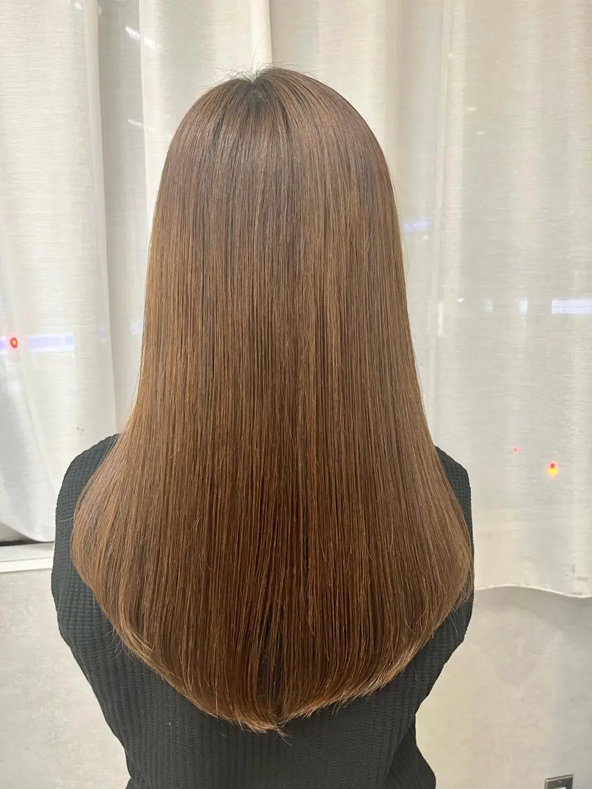 ロング パーマ カット 縮毛矯正 トリートメント 天野 涼のヘアスタイル