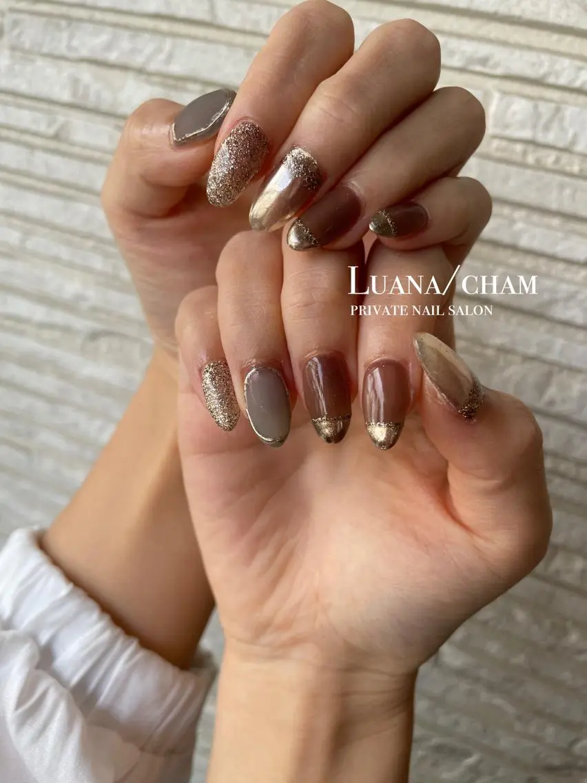 ショート ネイル ニュアンスネイル ハンドネイル nail salon neigeのネイルデザイン