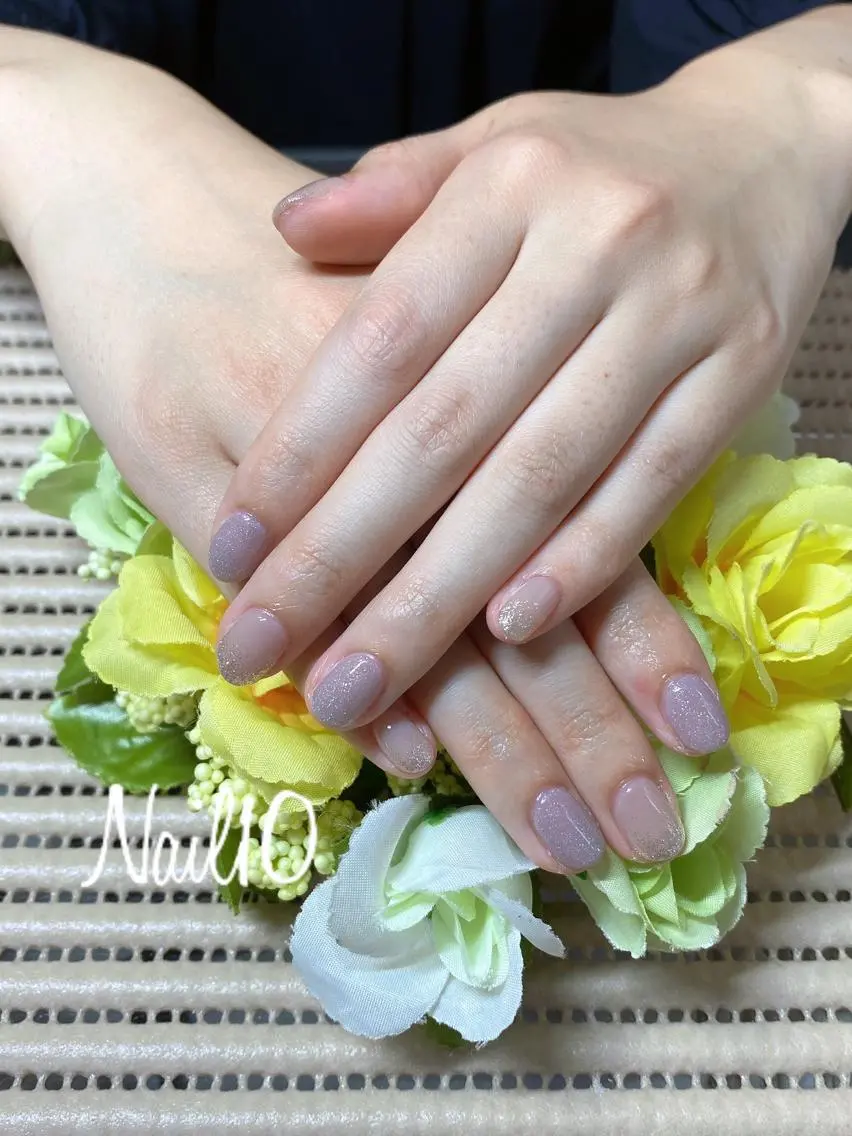 ネイル ラメ(グリッター) ラメグラデーション ハンドネイル Nail10 Kakoのネイルデザイン