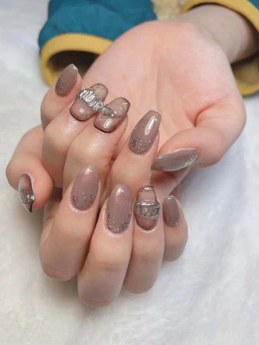 ネイル アートネイル ミラーネイル ハンドネイル kipinail 川﨑えりかのネイルデザイン