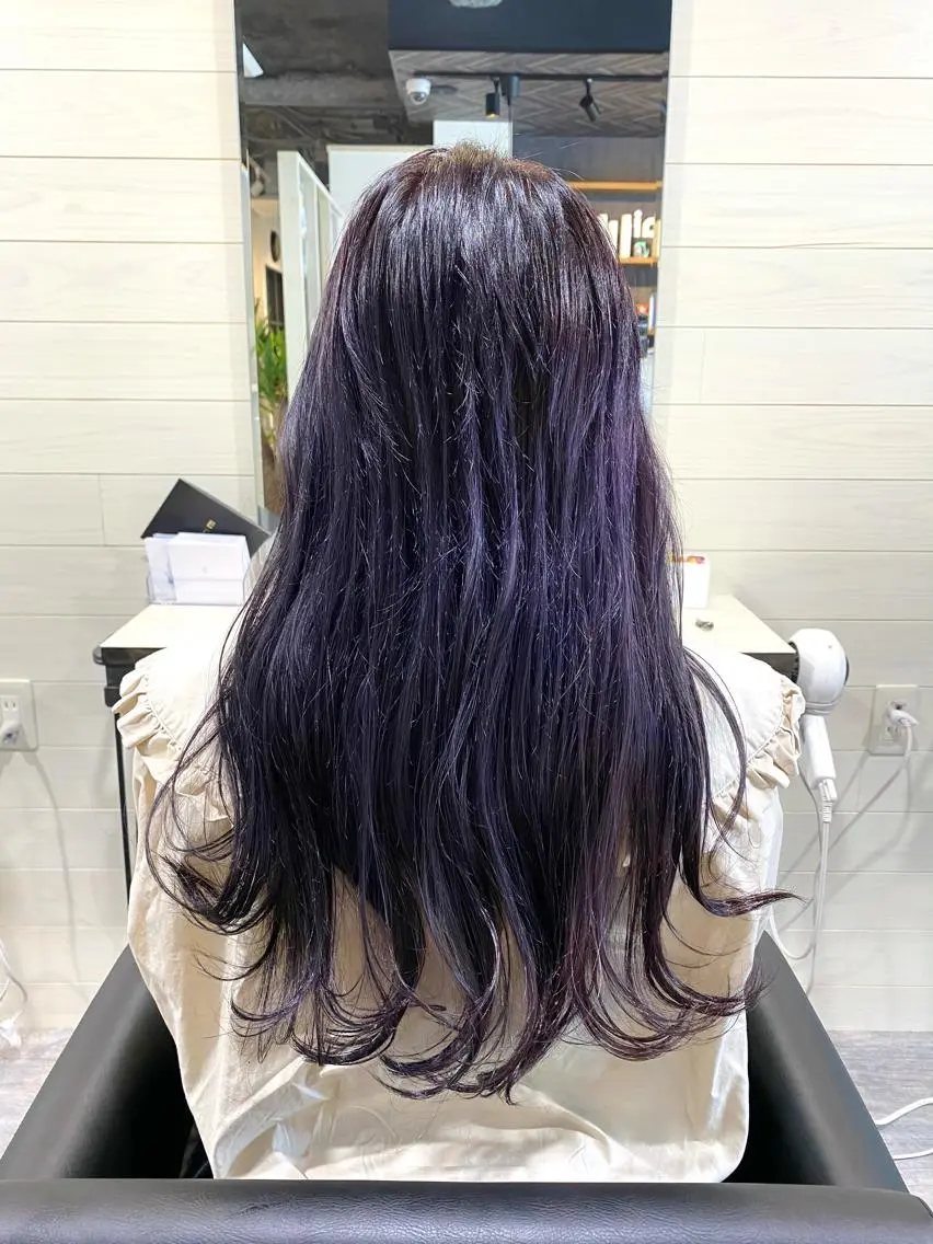 ロング カラー アディクシーカラー バレイヤージュ ブリーチ ケアブリーチ デザインカラー 先着1名様限定 カット無料のヘアスタイル