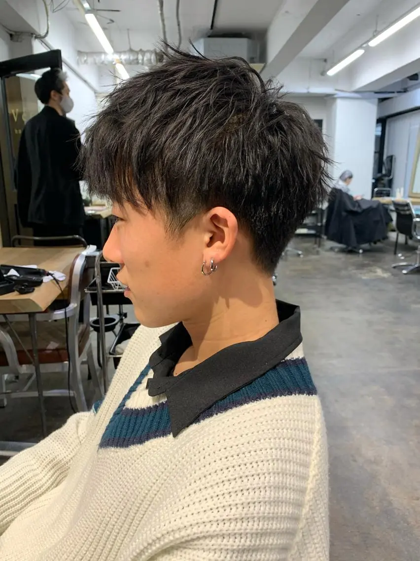 ショート メンズ メンズパーマ メンズ特化ryoのヘアスタイル