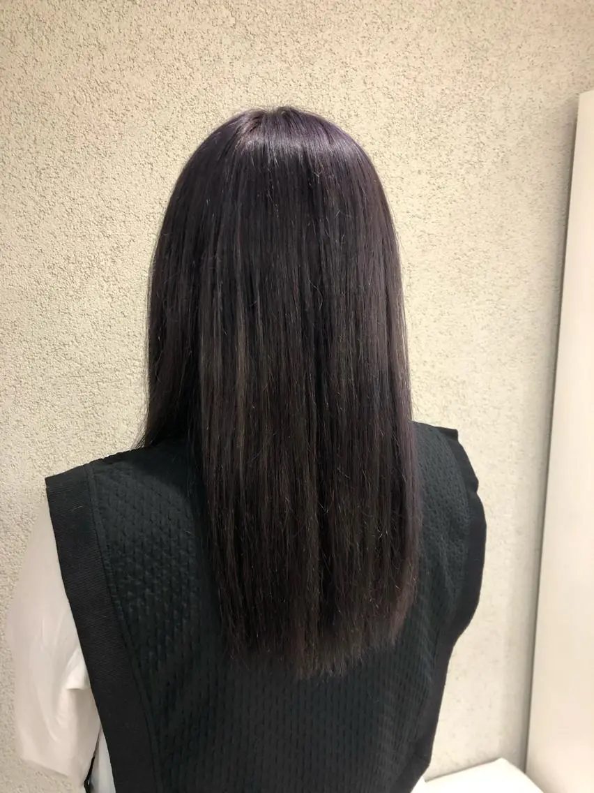 ロング カラー ラベンダーカラー ヘアカラー 阿部 美咲のヘアスタイル