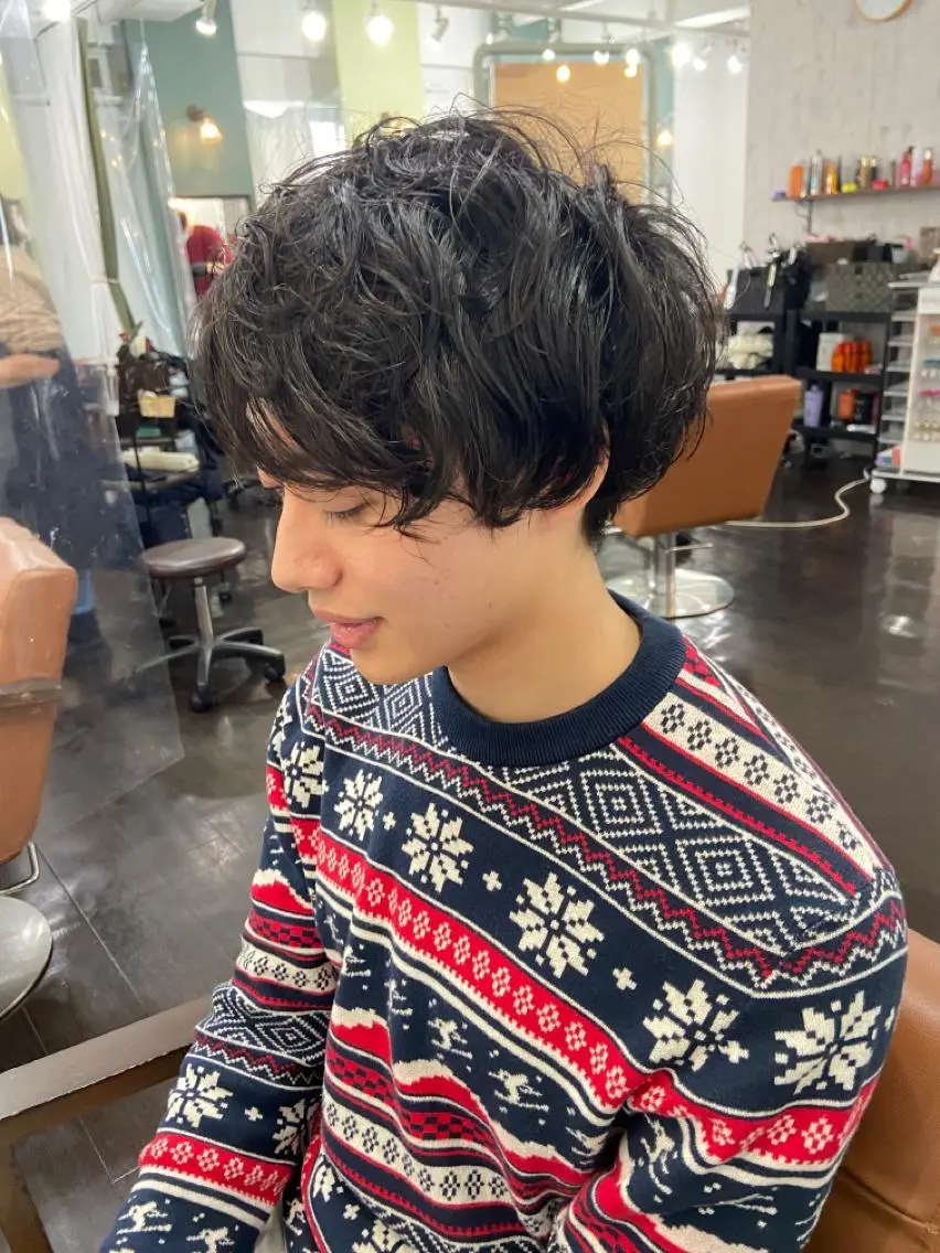 パーマ メンズ メンズパーマ 久木原 ゆりのヘアスタイル