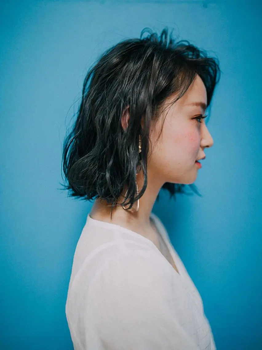 ショート ボブ 伸ばしかけ 福島 浩司のヘアスタイル