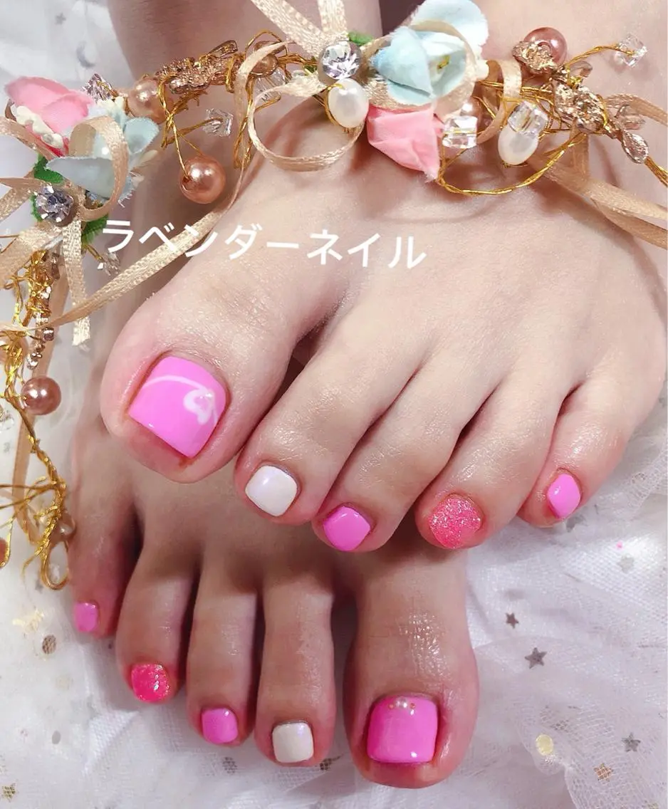 ネイル ラベンダー💖日暮里 ルル💖ネイルのネイルデザイン