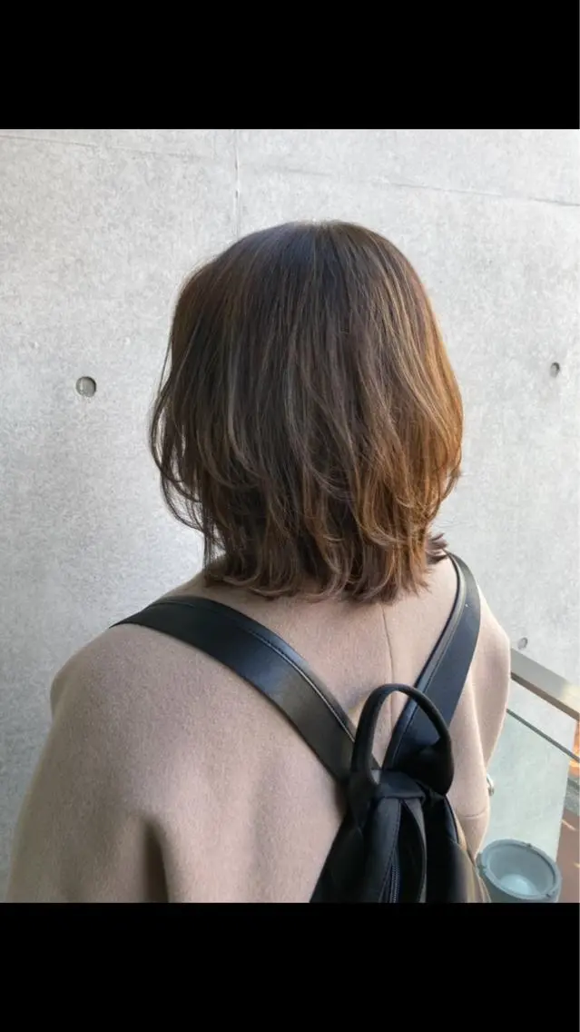 ミディアム 伸びても可愛いカラー 愛甲竜佑のヘアスタイル