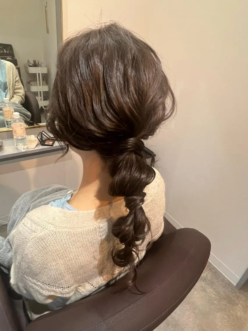 ヘアアレンジ ネイル ヘアセット ヘアメイクネイリスト hidemi中目黒のヘアスタイル