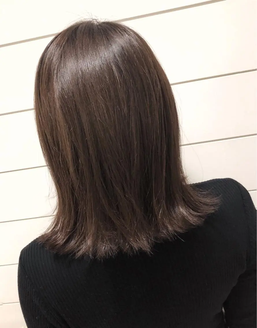 ミディアム カラー ベージュカラー ブラウンカラー ブラウンベージュ 🍊新宿南口🍊 ERINAのヘアスタイル