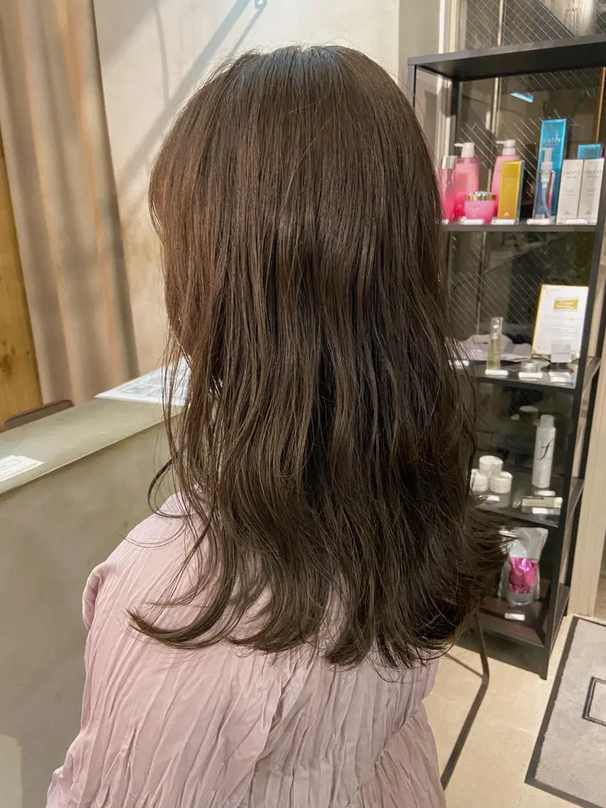 ミディアム カラー 🟩白髪ぼかし ショート/大司のヘアスタイル