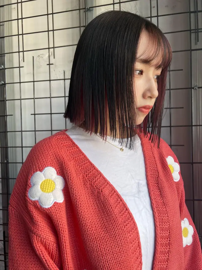 カラー ヘアカラー AYANE 韓国ヘア /レイヤーカットのヘアスタイル