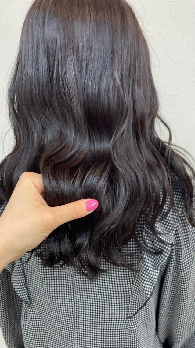 セミロング カラー もりたみかこ 美容師お休み中のヘアスタイル