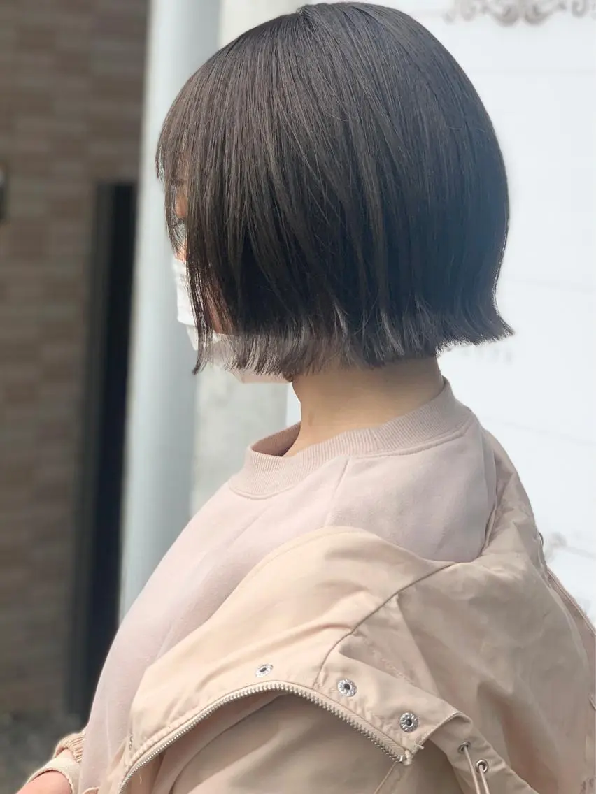 ショート 切りっぱなしボブ ボブ カット トリートメント クバガワ シュンのヘアスタイル