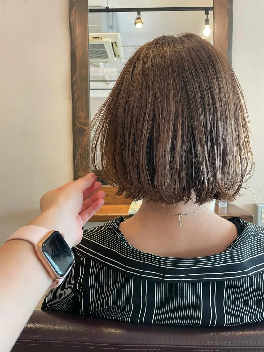 ショート カット トリートメント minatsu 東京の技術を京都でのヘアスタイル