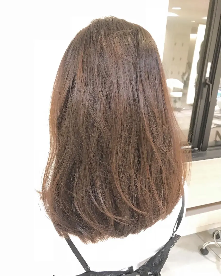 セミロング カラー イルミナカラー ピンクカラー Miru by INCE HAIRのヘアスタイル