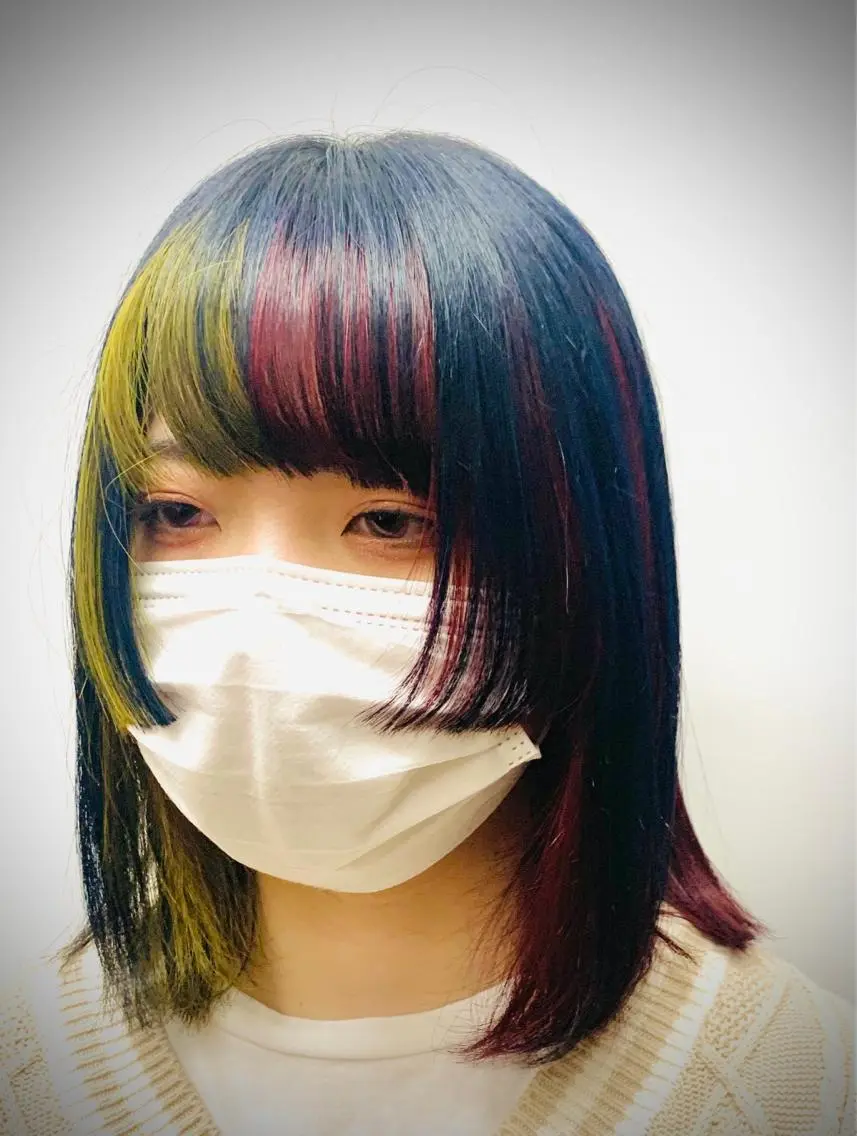 セミロング カラー バレイヤージュ ブリーチ ケアブリーチ ダブルカラー ハイライトカラー Koichi Satoのヘアスタイル