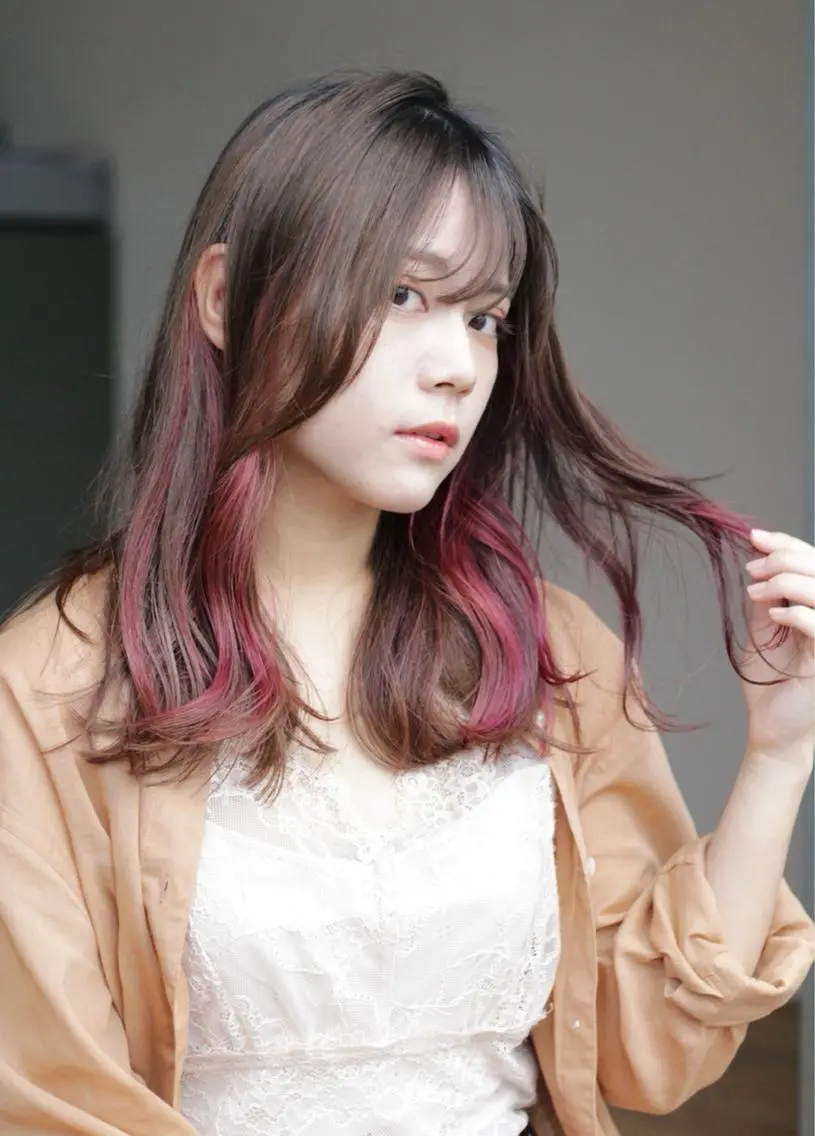 ロング カラー カット ヘアカラー 山本 尚輝のヘアスタイル
