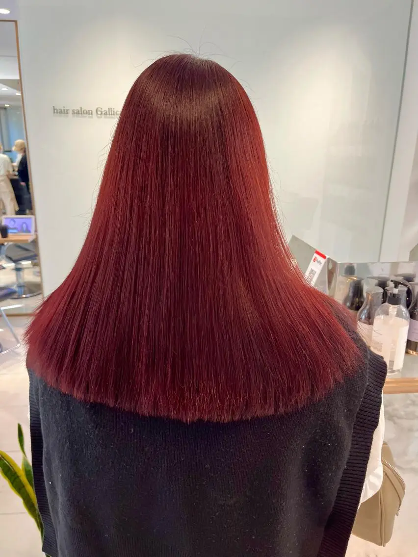 セミロング カラー ヘアアレンジ 成人式 ベージュカラー ブリーチ ブラウンカラー ケアブリーチ stylist ◎RUKI.のヘアスタイル