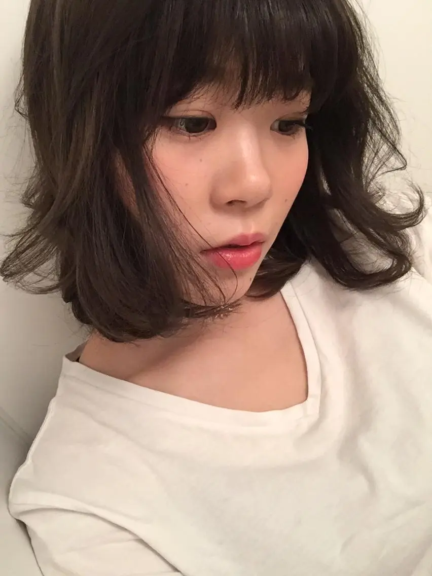ミディアム カット パーマ トリートメント Stellar 髪質改善ステラのヘアスタイル