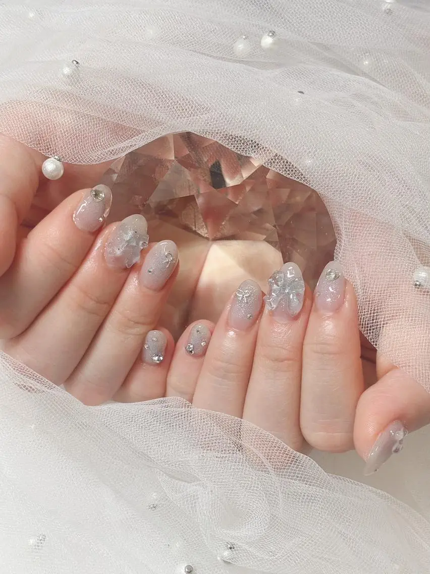 ネイル ワンホンネイル ハンドネイル Lutena💙 Fujitaのネイルデザイン