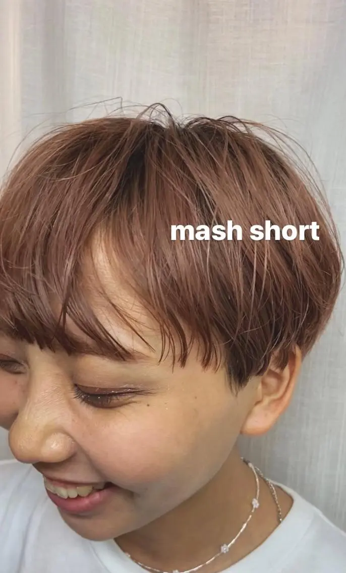 ショート くせ毛 ショートヘア 🌞ショートヘア🌝 江連露美🌛のヘアスタイル