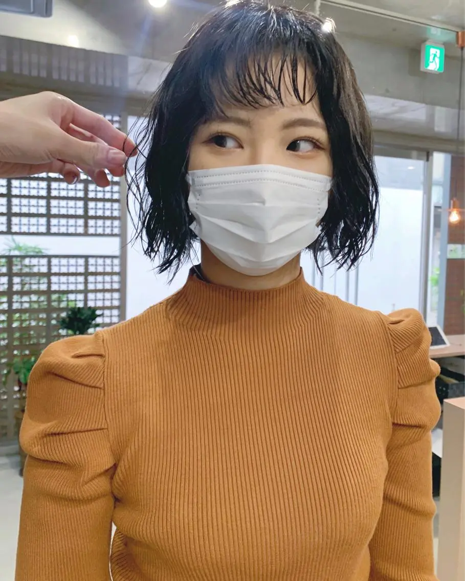 パーマ カット パーマ トリートメント ボブパーマコテ巻き風 パーマNo1深江秀平のヘアスタイル