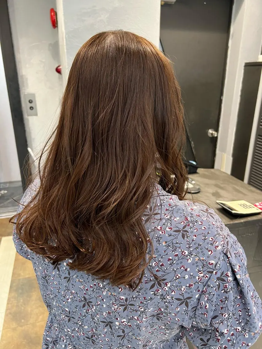 セミロング カット ヘアカラー maya🇰🇷韓国 レイヤー/顔まわりのヘアスタイル