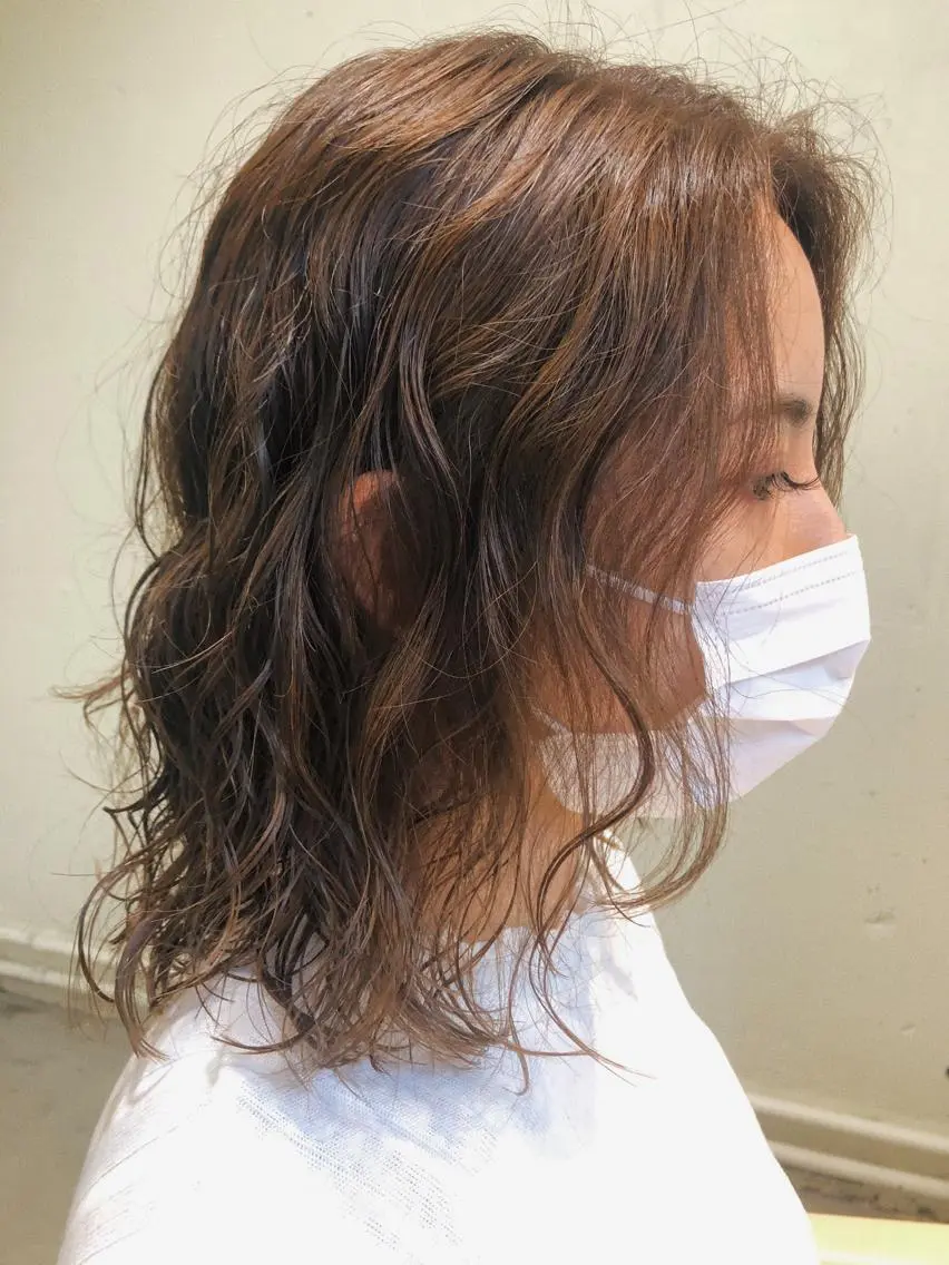 ミディアム パーマ ミディアムパーマ ❏アンニュイパーマ 川原畑 拓也❏のヘアスタイル
