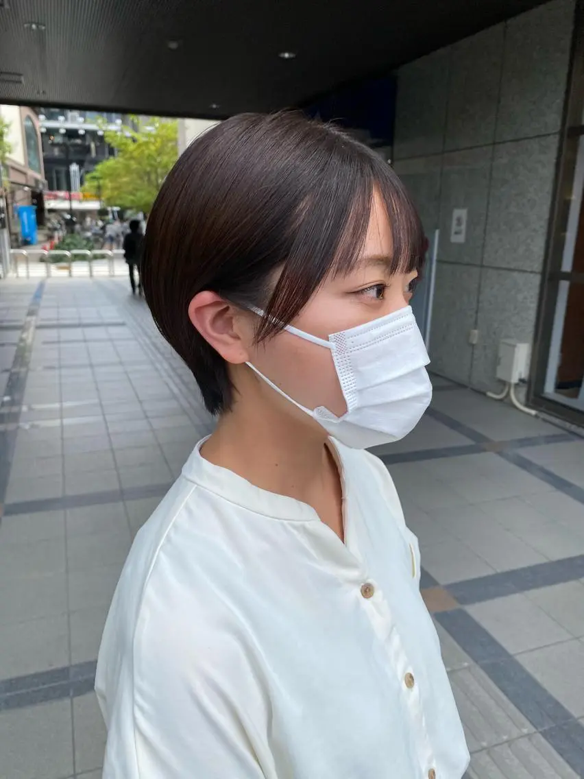 ショート ショートヘア カット ヘアカラー トリートメント 地毛風酸性縮毛矯正 /木原崇了のヘアスタイル