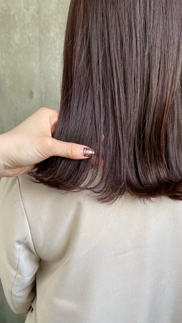 ミディアム カラー もりたみかこ 美容師お休み中のヘアスタイル
