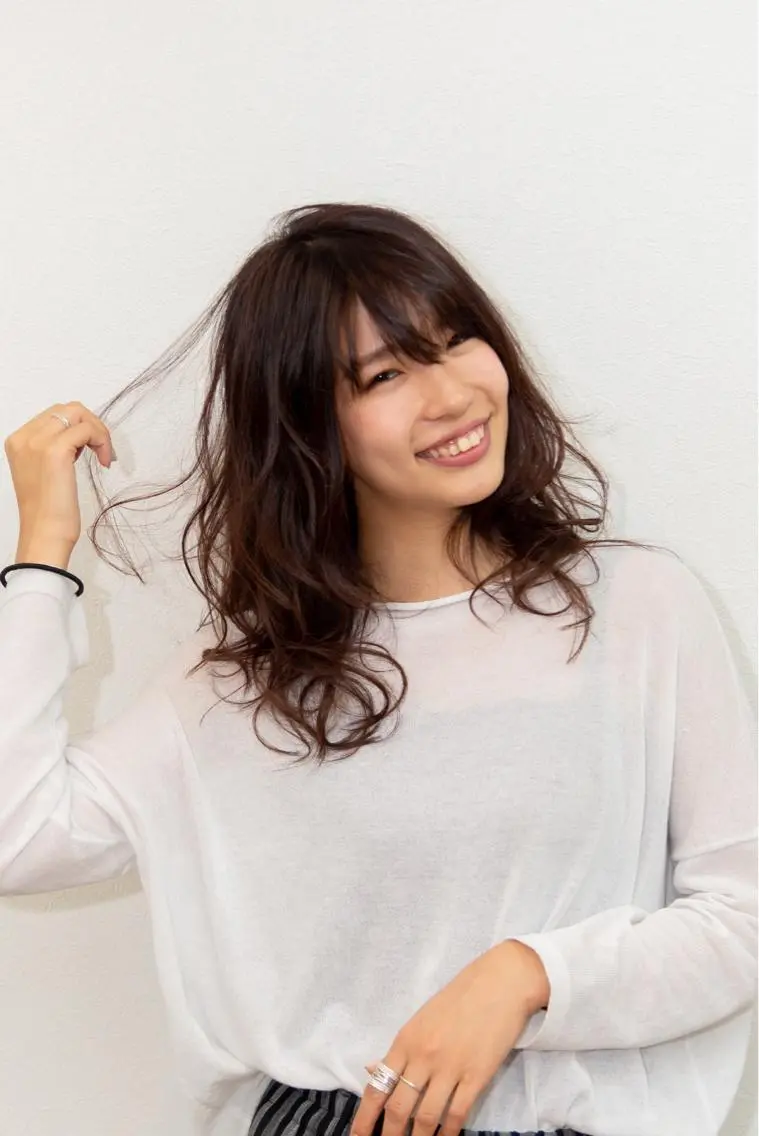 セミロング カラー アッシュ ボルドーカラー 似合わせカット a.Pecslap/ TERUのその他イメージ