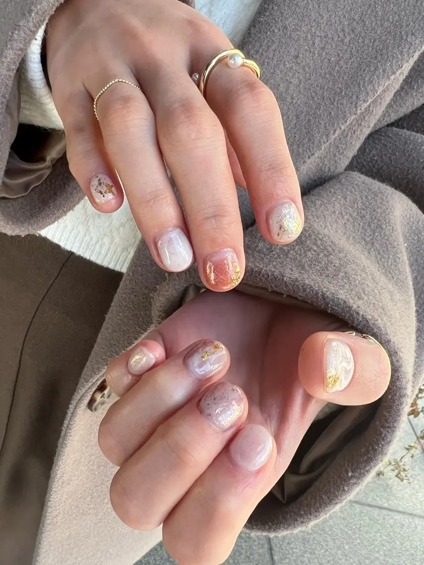 ネイル ハンドネイル なぽ ❤︎長さだし / 韓国nailのネイルデザイン