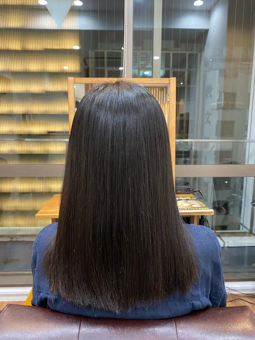 セミロング 髪質改善&縮毛矯正 カット/soyaのヘアスタイル