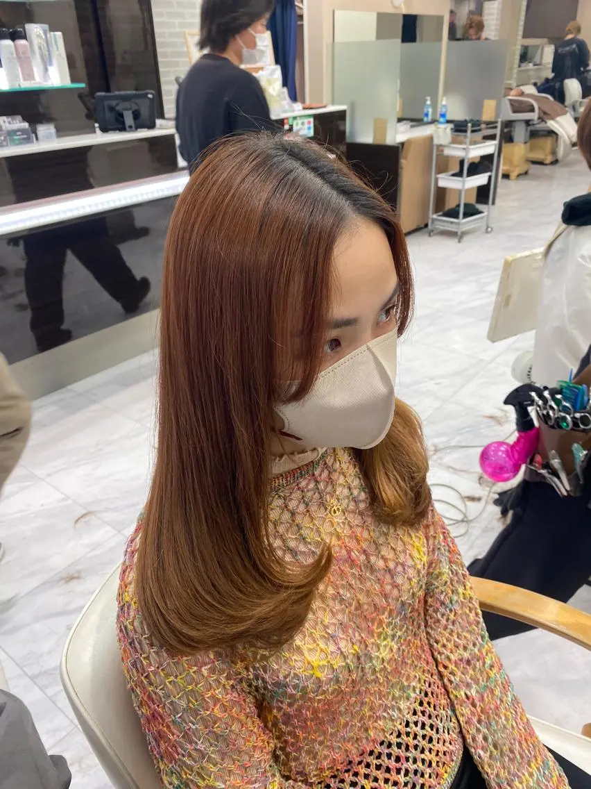 ロング レイヤーカット シャギー 目黒 碧人のヘアスタイル