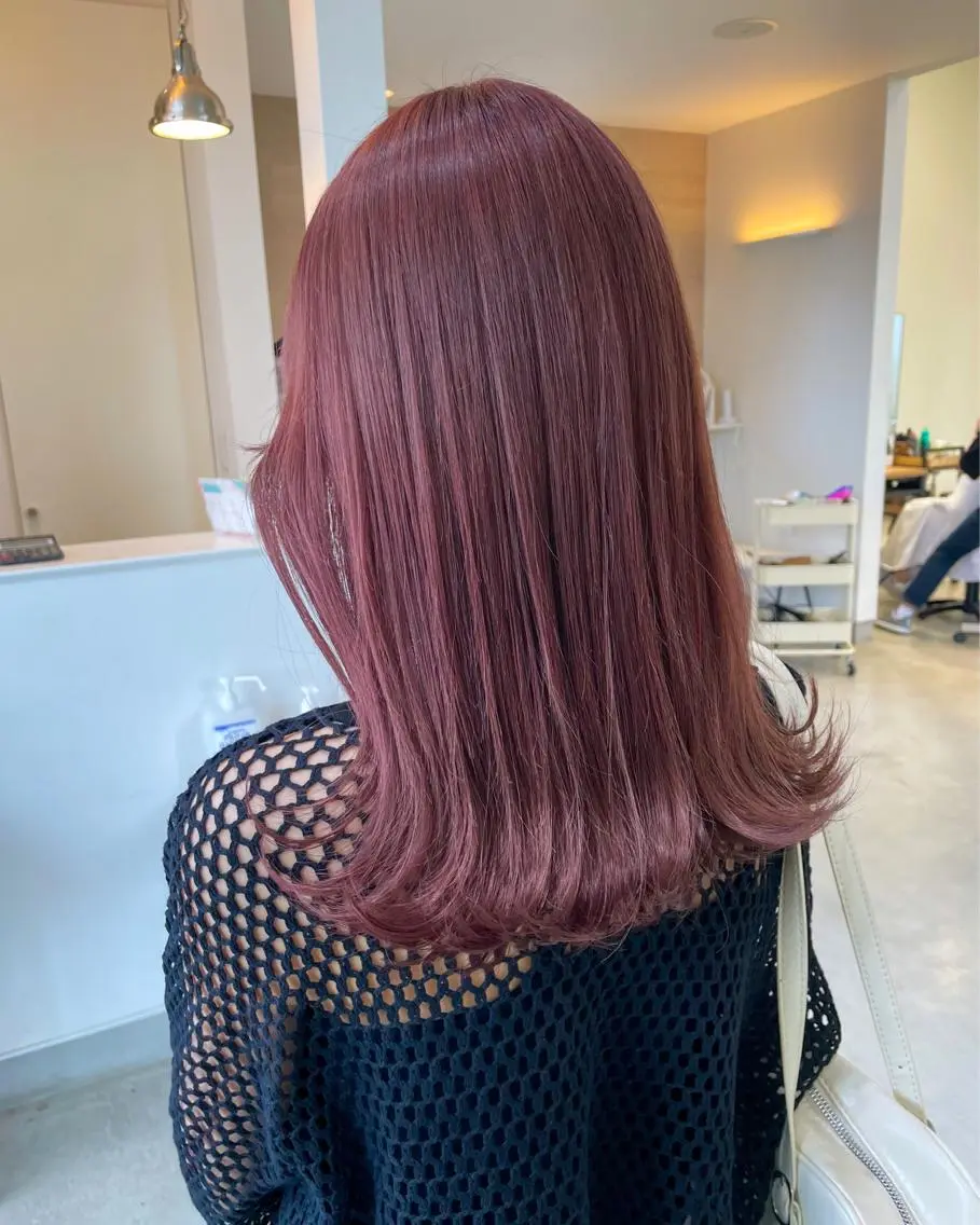 セミロング カラー mir MIYUのヘアスタイル