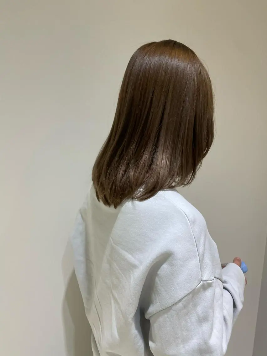 ミディアム カラー アディクシーカラー イルミナカラー トリートメント LOVESTOIKE 堂本のヘアスタイル