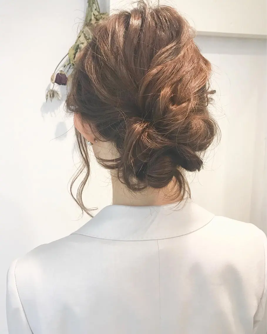 ヘアアレンジ クニモトハルナ ボブ/柔らかカラーのヘアスタイル