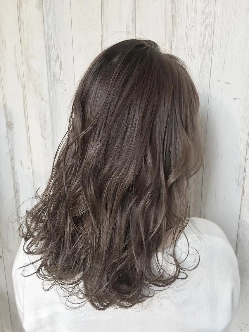 ロング カラー ヘアカラー トリートメント 心斎橋韓国ボブ 好原良真のヘアスタイル